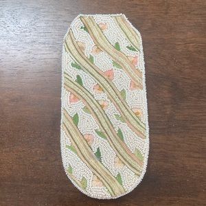 Vintage Saks Fifth Avenue Beaded Eyeglass Case in Good Condition (missing beads)